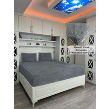 Yakamoz Model Welsoft Yumuşak Kış Aylarının Vazgeçilmez Yatak Koruyucu Örtüsü - Koyu Gri - 110X200