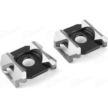 Universal Motosiklet Salıncak Maşa Gerdirme Ayarlayıcı Gümüş