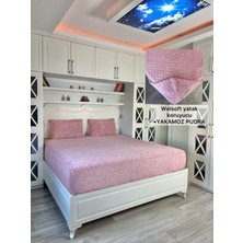 Yakamoz Model Welsoft Yumuşak Kış Aylarının Vazgeçilmez Yatak Koruyucu Örtüsü - Pudra - 140X200