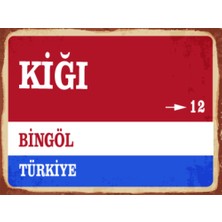 BiveSa Bingöl Ili Kiğı Ilçesi  Retro Ahşap Sokak Tabelası