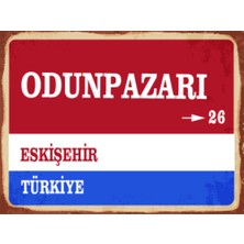 BiveSa Eskişehir Ili Odunpazarı Ilçesi  Retro Ahşap Sokak Tabelası