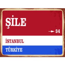 BiveSa Istanbul Ili Şile Ilçesi  Retro Ahşap Sokak Tabelası
