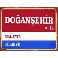 BiveSa Malatya Ili Doğanşehir Ilçesi  Retro Ahşap Sokak Tabelası