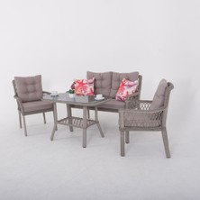 Fusion Ikili Rattan Bahçe Oturma Grubu | Gri | Rehome