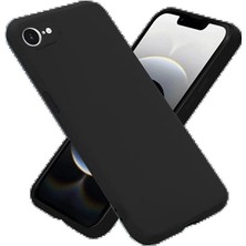 iPhone 16E Kılıf First Silikon - SIYAH-(5796) - EMTHBA1820-5484