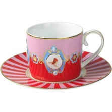 Pip Studio Kırmızı Pembe Porselen Çay Fincanı 200ML Love Birds Collection