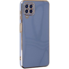 Samsung Galaxy A12 Kılıf Volet Silikon - MAVI-(5796) - EMTHBA4680-1253