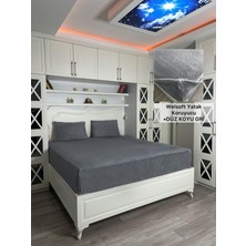 Düz Model Welsoft Yumuşak Kış Aylarının Vazgeçilmez Yatak Koruyucu Örtüsü - Koyu Gri - 160X200