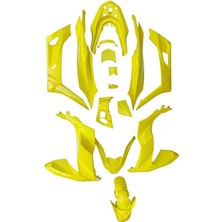 Honda Pcx 2021 - 2024 Uyumlu Komple Kaporta Seti Florasan Sarı