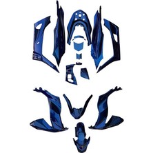 Honda Pcx 2021 - 2024 Uyumlu Komple Kaporta Seti Bukalemun Mavi