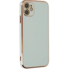 iPhone 12 Kılıf Volet Silikon - Açık YEŞIL-(5796) - EMTHBA4226-4142