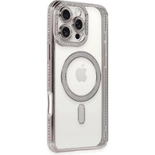 iPhone 16 Pro Kılıf Joke Simli Magneticsafe Kılıf - PEMBE-(5796) - EMTHBA4243-8489