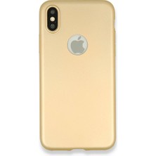 Genel Tedarik iPhone x Kılıf First Silikon - GOLD-(5796) - EMTHBA6828-8907