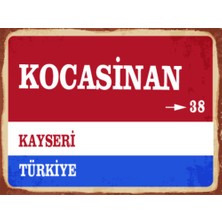 BiveSa Kayseri Ili Kocasinan Ilçesi  Retro Ahşap Sokak Tabelası