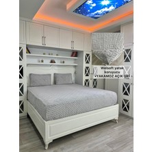 Yakamoz Model Welsoft Yumuşak Kış Aylarının Vazgeçilmez Yatak Koruyucu Örtüsü - Açık Gri - 110X200