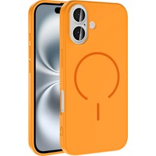 Lopard iPhone 16 Telefon Kılıfı Kablosuz Şarj Özellikli Meta Kapak Yüksek Kamera Koruma Çerçevesi