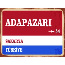 BiveSa Sakarya Ili Adapazarı Ilçesi  Retro Ahşap Sokak Tabelası