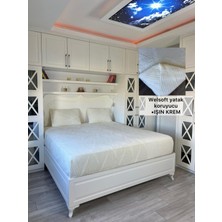 Işın Model Welsoft Yumuşak Kış Aylarının Vazgeçilmez Yatak Koruyucu Örtüsü - Krem - 190X200