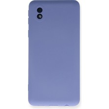 Genel Tedarik Samsung Galaxy A01 Core Kılıf Nano Içi Kadife Silikon - LILA-(5796) - EMTHBA9390-2598