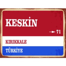 BiveSa Kırıkkale Ili Keskin Ilçesi  Retro Ahşap Sokak Tabelası