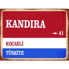 BiveSa Kocaeli Ili Kandıra Ilçesi  Retro Ahşap Sokak Tabelası