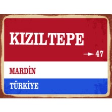 BiveSa Mardin Ili Kızıltepe Ilçesi  Retro Ahşap Sokak Tabelası
