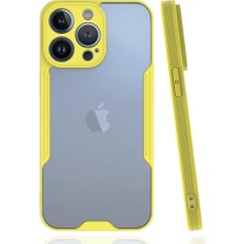 Genel Tedarik iPhone 14 Pro Kılıf Platin Silikon - SARI-(5796) - EMTHBA4089-1353