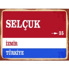 BiveSa Izmir Ili Selçuk Ilçesi  Retro Ahşap Sokak Tabelası