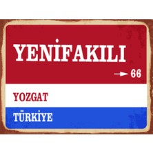 BiveSa Yozgat Ili Yenifakılı Ilçesi  Retro Ahşap Sokak Tabelası
