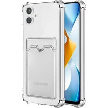 Genel Tedarik Samsung Galaxy A05 Kılıf Kart Şeffaf Silikon - ŞEFFAF-(5796) - EMTHBA7353-6155