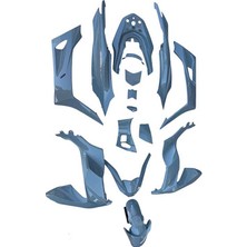 Honda Pcx 2021 - 2024 Uyumlu Komple Kaporta Seti Nardo Gri