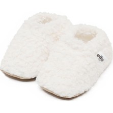 Ella Bonna Teddy Bebek Patiği Ev Pandufu, Kaydırmaz Taban, Organik Pamuk Astar Kreş Ayakkabısı