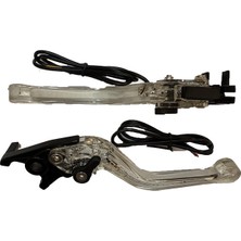 Honda Pcx 2021 - 2024  Uyumlu LED Işıklı Sinyalli Ayarlanabilir Spor Manet