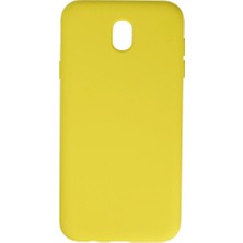 Genel Tedarik Samsung Galaxy J7 Pro / J730 Kılıf Nano Içi Kadife Silikon - SARI-(5796) - EMTHBA7919-3510