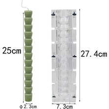 Craftto Boğumlu Akrilik Şamdan Mum Kalıbı