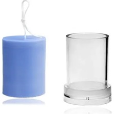 Craftto Silindir Blok Akrilik Plastik Mum Kalıbı