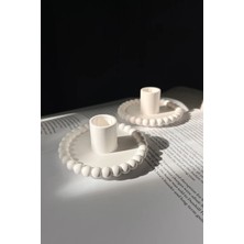 Genel Şamdan Dekoratif Beton Mumluk 2’li Set