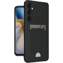 Toyigoo Samsung Galaxy A56 Kılıf Kelvin Kartvizitli Silikon - SIYAH-(5796) - VOANFD9300-8172