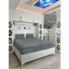 Kupa Model Welsoft Yumuşak Kış Aylarının Vazgeçilmez Yatak Koruyucu Örtüsü - Koyu Gri - 190X200