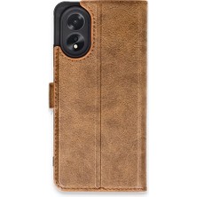 Genel Tedarik Oppo A38 Kılıf Trend S Plus Kapaklı Kılıf - TABA-(5796) - EMTHBA1627-1339