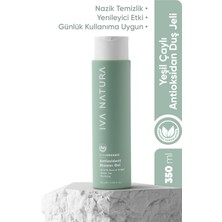 Iva Natura İva Natura Organik Yeşil Çay Özlü Duş Jeli  Nazik Arındırma & Dengeleyici Bakım – 350 ml