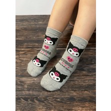 Bemp 3’lü Figürlü 5-6 Yaş Kız Çocuk Çorabı