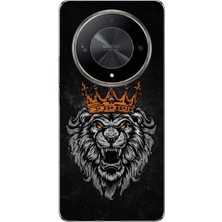 TechTree Honor X9B Uyumlu Kurt Ruhu Baskılı Silikon Kılıf