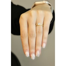 Fay Yamaner Altın Tasarım Tektaş Yüzük