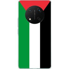 TechTree Honor X9C Uyumlu Filistin Bayrağı Baskılı Silikon Kılıf