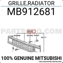 TŞT Mitsubishi L200 Ön Panjur Sıyah 1994 -1996 (Oem No:  MB912681)