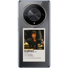 TechTree Honor X9B Uyumlu Scarface Mini Poster Tasarımlı Baskılı Silikon Kılıf