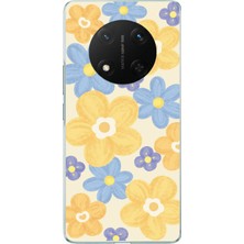 TechTree Honor X9C Uyumlu Soft Pastel Çiçek Bahçesi Baskılı Silikon Kılıf