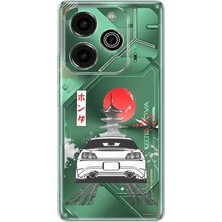 TechTree Tecno Pova 6 Pro Uyumlu S2000 Tasarımlı Baskılı Silikon Kılıf