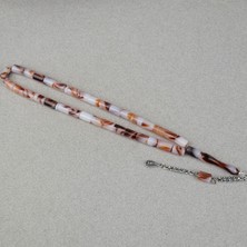 Lapisdo Arizona Katalin Alpaka Püskül Kesme Kesim 7X10MM Tesbih- Kahverengi